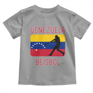 Venezuela Beisbol Flag Toddler T Shirt Venezuelan Baseball Pride Latino Sports Fans TS02 Sport Gray Print Your Wear