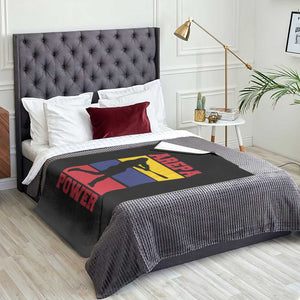 Arepa Power Venezuela Baseball Flag Throw Blanket Funny Venezuelan Pride Gift for Beisbol Lovers TS02 Print Your Wear