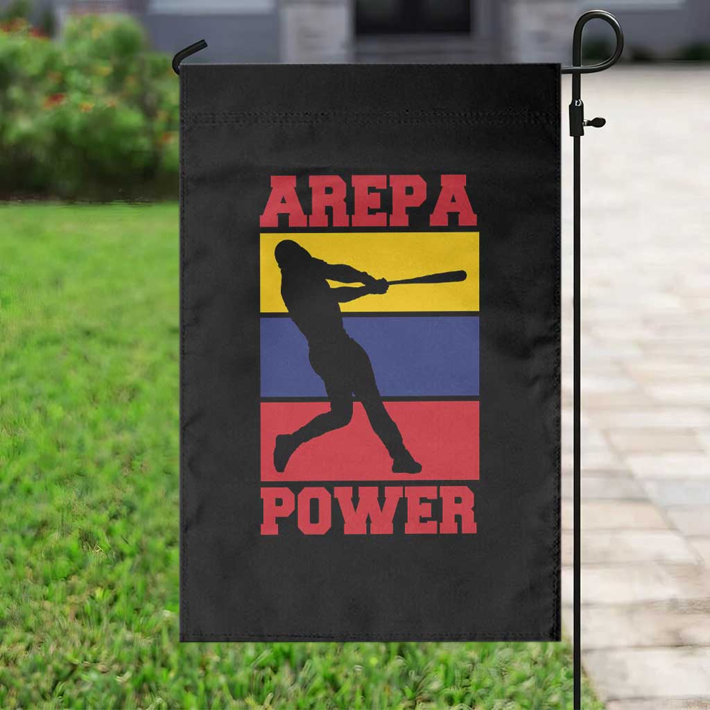 Arepa Power Venezuela Baseball Flag Garden Flag Funny Venezuelan Pride Gift for Beisbol Lovers TS02 Print Your Wear