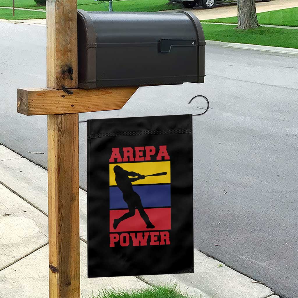 Arepa Power Venezuela Baseball Flag Garden Flag Funny Venezuelan Pride Gift for Beisbol Lovers TS02 Print Your Wear