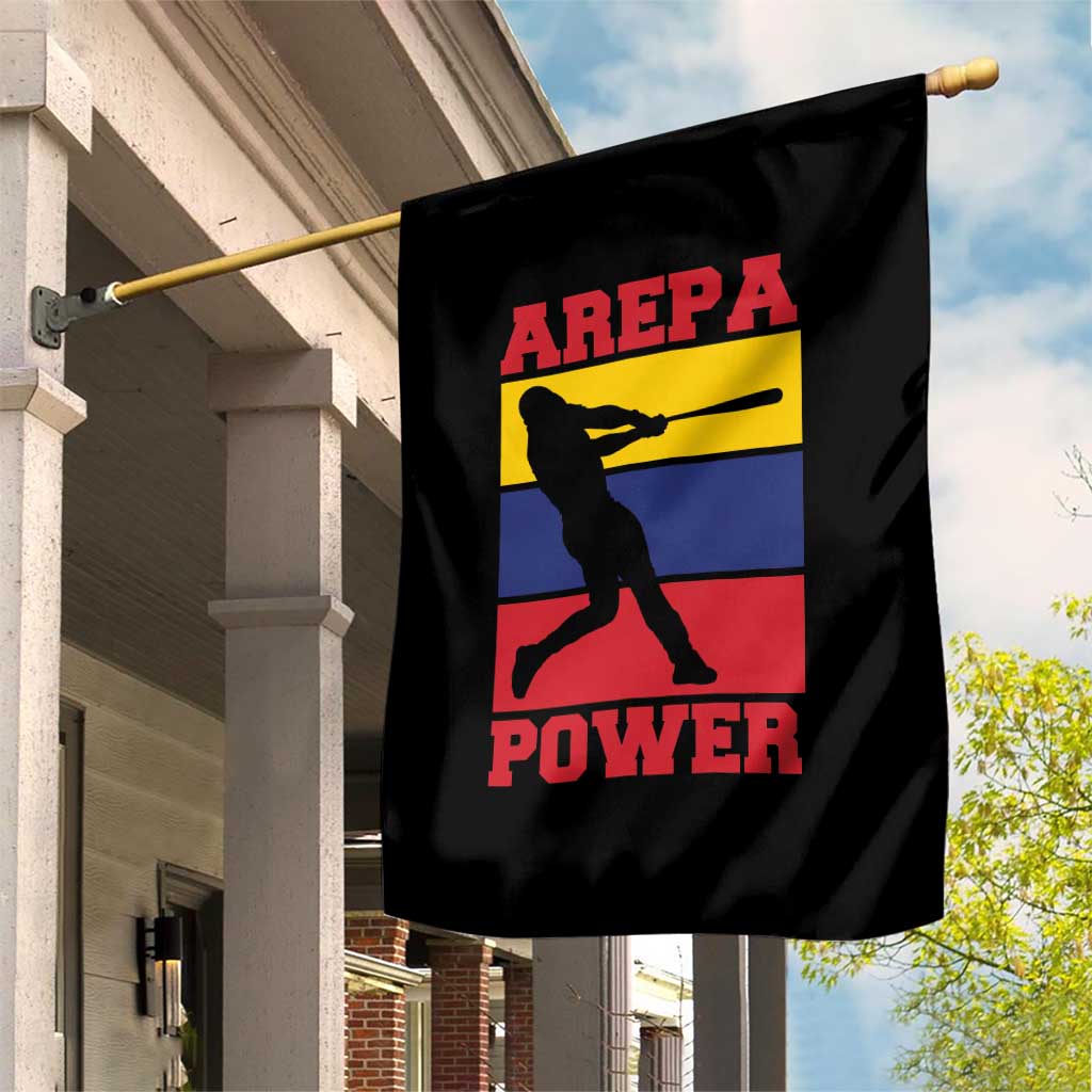 Arepa Power Venezuela Baseball Flag Garden Flag Funny Venezuelan Pride Gift for Beisbol Lovers TS02 Print Your Wear