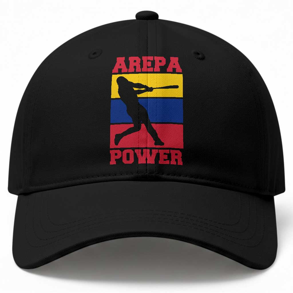 Arepa Power Venezuela Baseball Flag Baseball Cap Funny Venezuelan Pride Gift for Beisbol Lovers TS02 Print Your Wear