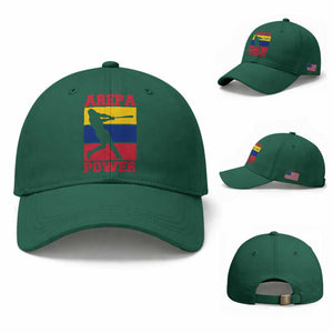 Arepa Power Venezuela Baseball Flag Baseball Cap Funny Venezuelan Pride Gift for Beisbol Lovers TS02 Baseball Cap Universal Fit Irish Green Print Your Wear