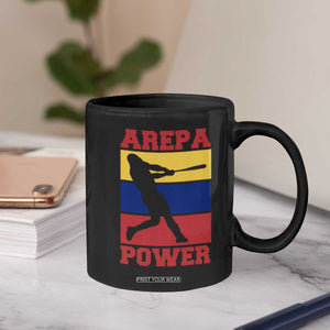 Arepa Power Venezuela Baseball Flag Coffee Mug Funny Venezuelan Pride Gift for Beisbol Lovers TS02 Print Your Wear