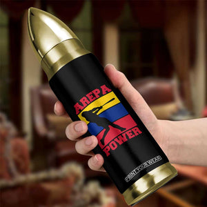 Arepa Power Venezuela Baseball Flag Bullet Tumbler Funny Venezuelan Pride Gift for Beisbol Lovers TS02 Print Your Wear