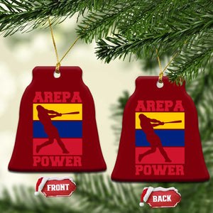 Arepa Power Venezuela Baseball Flag Ceramic Ornament Funny Venezuelan Pride Gift for Beisbol Lovers TS02 Print Your Wear
