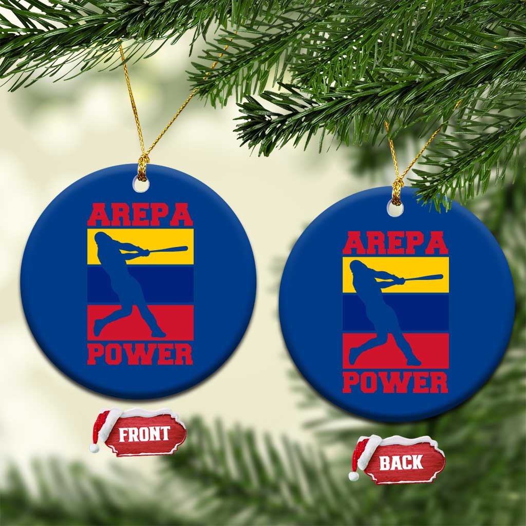 Arepa Power Venezuela Baseball Flag Ceramic Ornament Funny Venezuelan Pride Gift for Beisbol Lovers TS02 1pc Blue Print Your Wear