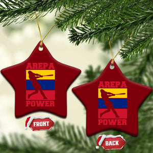 Arepa Power Venezuela Baseball Flag Ceramic Ornament Funny Venezuelan Pride Gift for Beisbol Lovers TS02 Print Your Wear