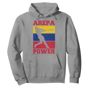 Arepa Power Venezuela Baseball Flag Hoodie Funny Venezuelan Pride Gift for Beisbol Lovers TS02 Sport Gray Print Your Wear
