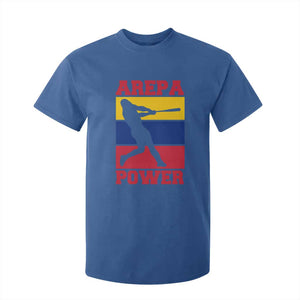 Arepa Power Venezuela Baseball Flag T Shirt For Kid Funny Venezuelan Pride Gift for Beisbol Lovers TS02 Royal Blue Print Your Wear