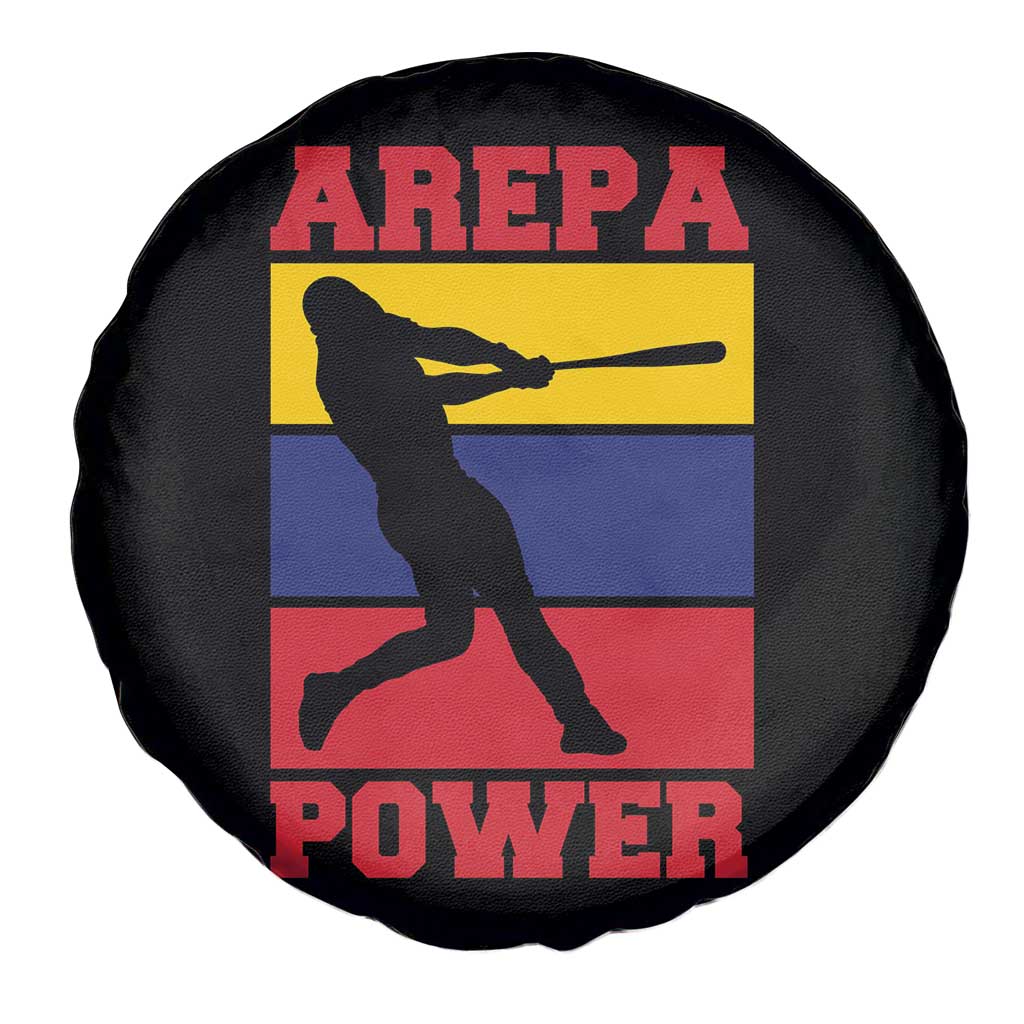 Arepa Power Venezuela Baseball Flag Spare Tire Cover Funny Venezuelan Pride Gift for Beisbol Lovers TS02 Print Your Wear