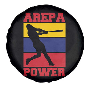 Arepa Power Venezuela Baseball Flag Spare Tire Cover Funny Venezuelan Pride Gift for Beisbol Lovers TS02 Print Your Wear