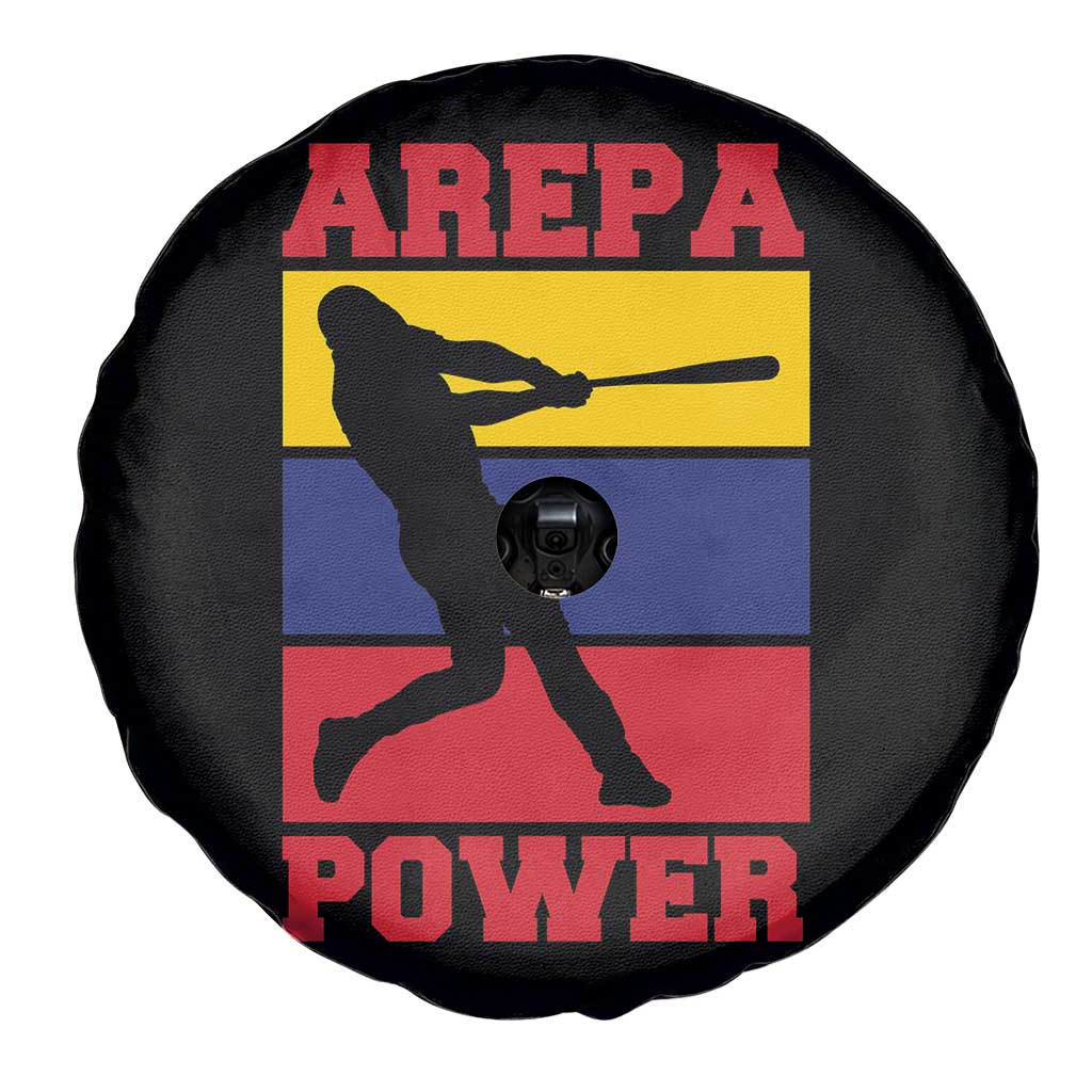 Arepa Power Venezuela Baseball Flag Spare Tire Cover Funny Venezuelan Pride Gift for Beisbol Lovers TS02 Print Your Wear