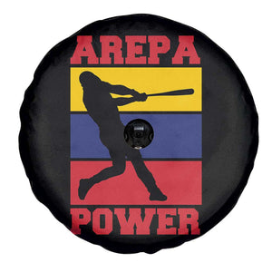 Arepa Power Venezuela Baseball Flag Spare Tire Cover Funny Venezuelan Pride Gift for Beisbol Lovers TS02 Print Your Wear