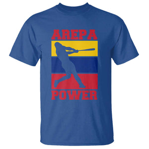 Arepa Power Venezuela Baseball Flag T Shirt Funny Venezuelan Pride Gift for Beisbol Lovers TS02 Royal Blue Print Your Wear