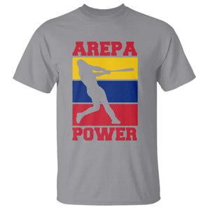 Arepa Power Venezuela Baseball Flag T Shirt Funny Venezuelan Pride Gift for Beisbol Lovers TS02 Sport Gray Print Your Wear