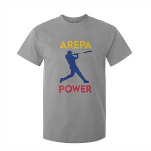 Arepa Power Baseball Batter Silhouette T Shirt For Kid Venezuelan Pride Beisbol for Baseball Fans TS02 Sport Gray Print Your Wear