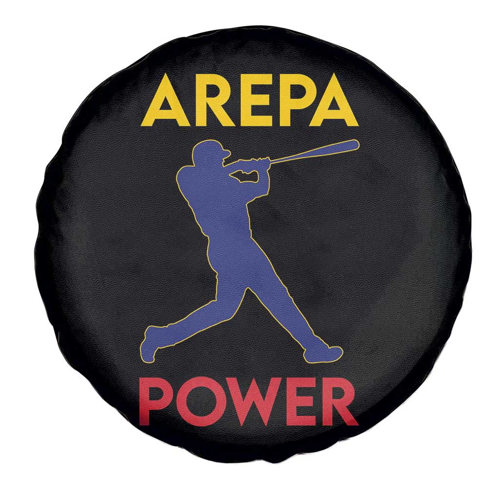 Arepa Power Baseball Batter Silhouette Spare Tire Cover Venezuelan Pride Beisbol for Baseball Fans TS02 Print Your Wear