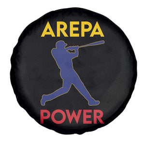 Arepa Power Baseball Batter Silhouette Spare Tire Cover Venezuelan Pride Beisbol for Baseball Fans TS02 Print Your Wear