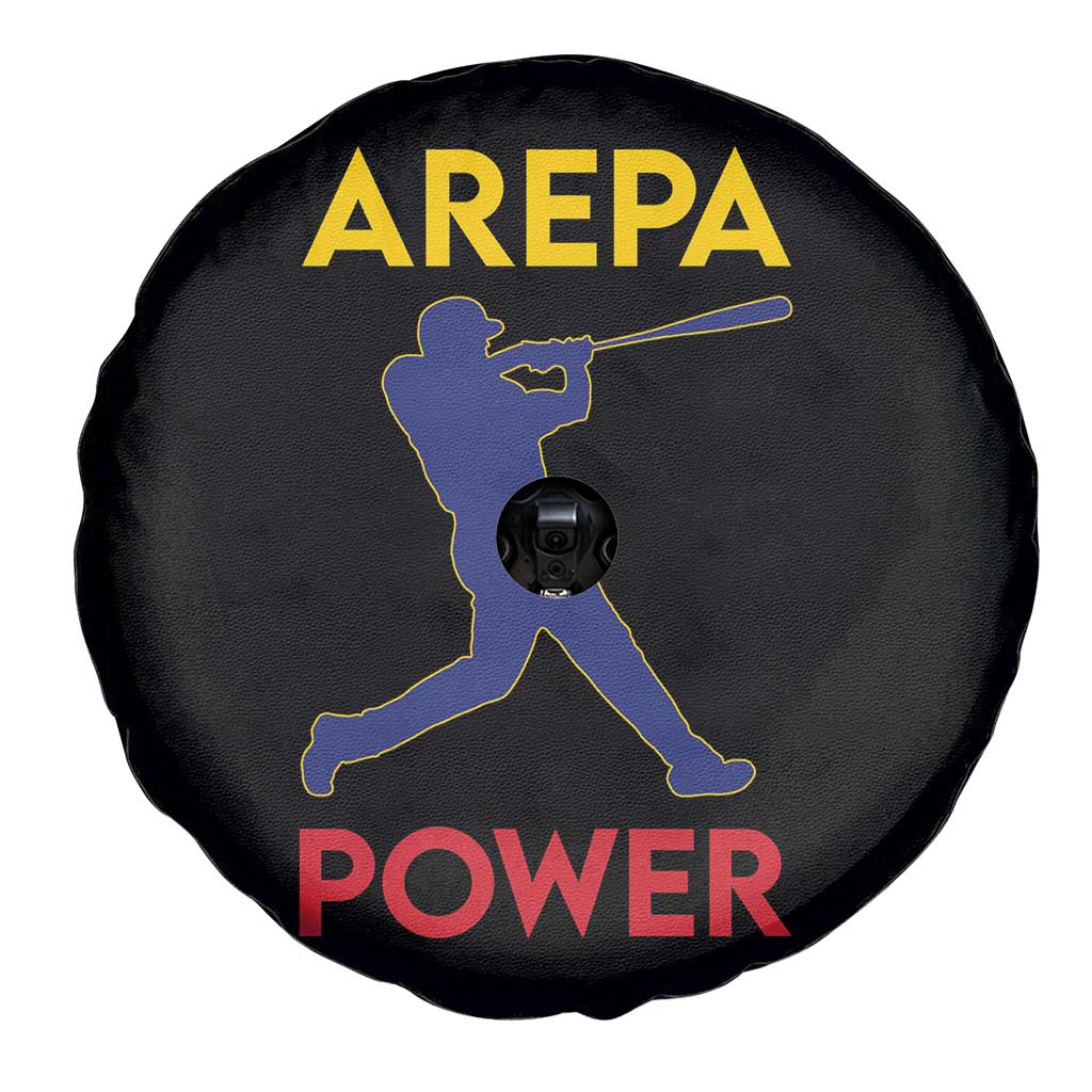 Arepa Power Baseball Batter Silhouette Spare Tire Cover Venezuelan Pride Beisbol for Baseball Fans TS02 Print Your Wear