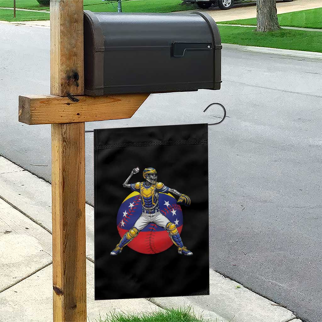Venezuela Baseball Pitcher Skeleton Garden Flag Venezuelan Flag Venezuela Pride Sports Fans TS02 Print Your Wear