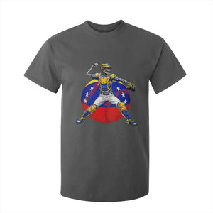 Venezuela Baseball Pitcher Skeleton T Shirt For Kid Venezuelan Flag Venezuela Pride Sports Fans TS02 Dark Heather Print Your Wear