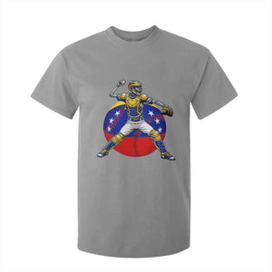 Venezuela Baseball Pitcher Skeleton T Shirt For Kid Venezuelan Flag Venezuela Pride Sports Fans TS02 Sport Gray Print Your Wear