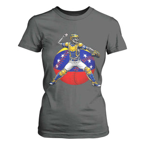 Venezuela Baseball Pitcher Skeleton T Shirt For Women Venezuelan Flag Venezuela Pride Sports Fans TS02 Dark Heather Print Your Wear