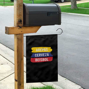Arepas Cerveza Beisbol Venezuela Things Garden Flag Funny Latino Food Beer and Baseball Pride TS02 Print Your Wear