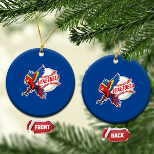 Venezuela Baseball Flying Scarlet Macaw and Ball Ceramic Ornament Ara Macao Guacamaya Venezuelan Pride TS02 1pc Blue Print Your Wear