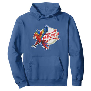 Venezuela Baseball Flying Scarlet Macaw and Ball Hoodie Ara Macao Guacamaya Venezuelan Pride TS02 Royal Blue Print Your Wear