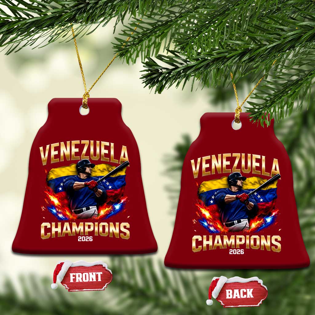 Venezuela Champions 2026 Ceramic Ornament Beisbol Venezuelan Pride Flag Baseball Fans TS02 Print Your Wear