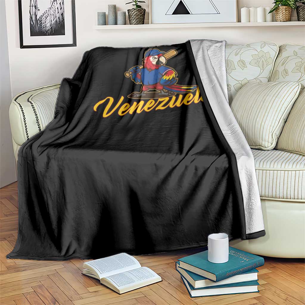 Venezuela Guacamaya Macaw Baseball Throw Blanket Venezuelan Pride Latino Beisbol Fans TS02 Print Your Wear