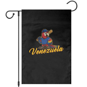 Venezuela Guacamaya Macaw Baseball Garden Flag Venezuelan Pride Latino Beisbol Fans TS02 Black Print Your Wear
