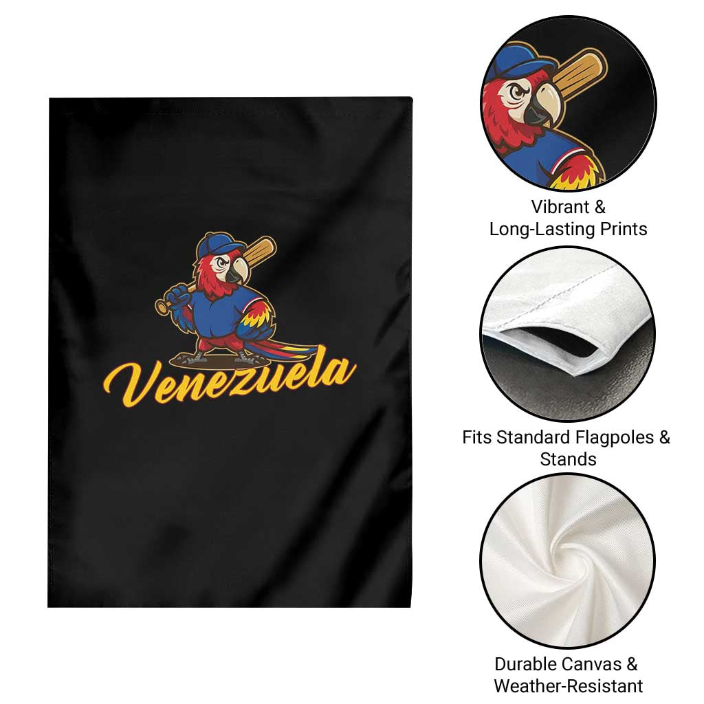 Venezuela Guacamaya Macaw Baseball Garden Flag Venezuelan Pride Latino Beisbol Fans TS02 Print Your Wear