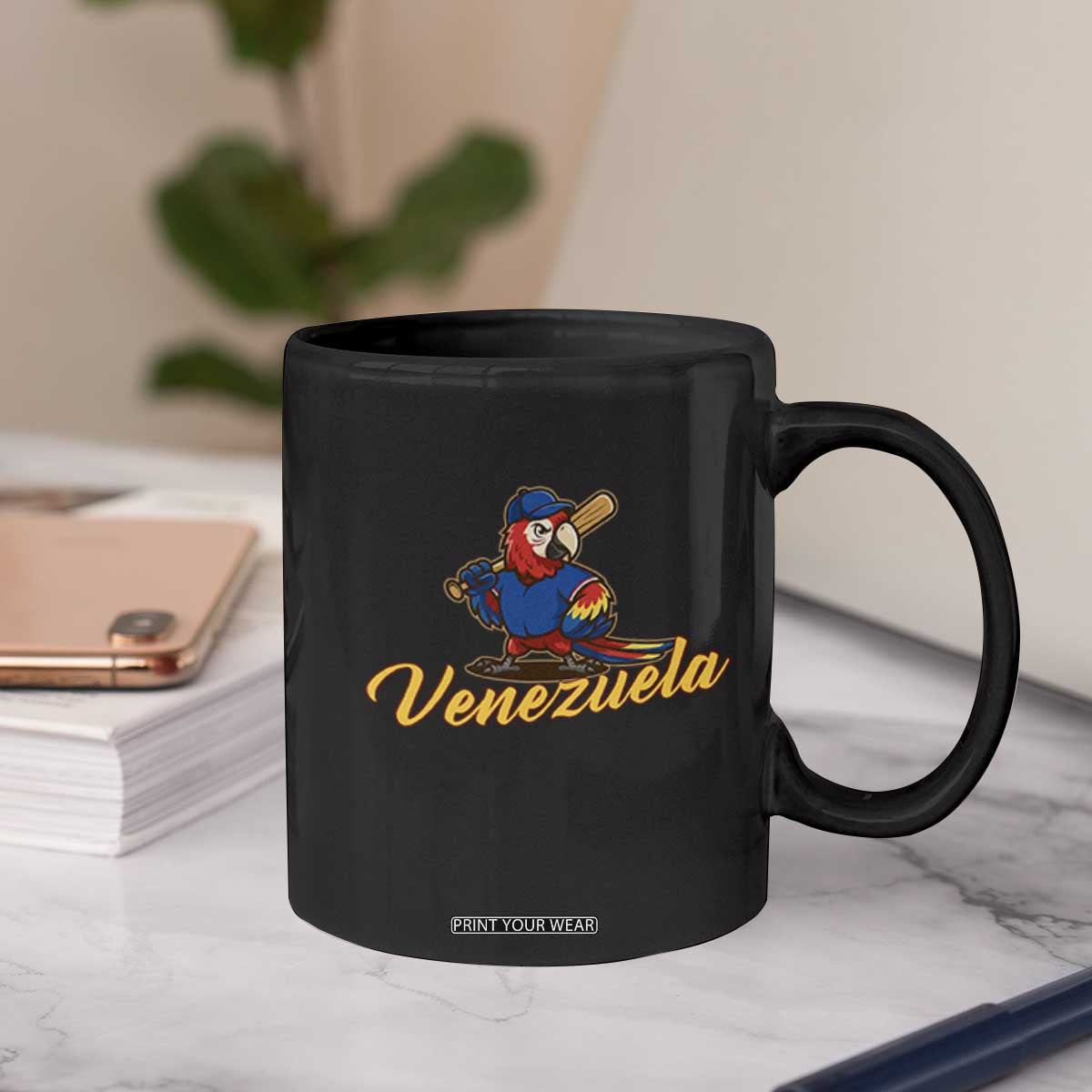 Venezuela Guacamaya Macaw Baseball Coffee Mug Venezuelan Pride Latino Beisbol Fans TS02 Print Your Wear