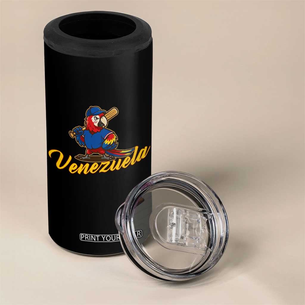 Venezuela Guacamaya Macaw Baseball 4 in 1 Can Cooler Tumbler Venezuelan Pride Latino Beisbol Fans TS02 Print Your Wear