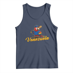 Venezuela Guacamaya Macaw Baseball Tank Top Venezuelan Pride Latino Beisbol Fans TS02 Navy Print Your Wear