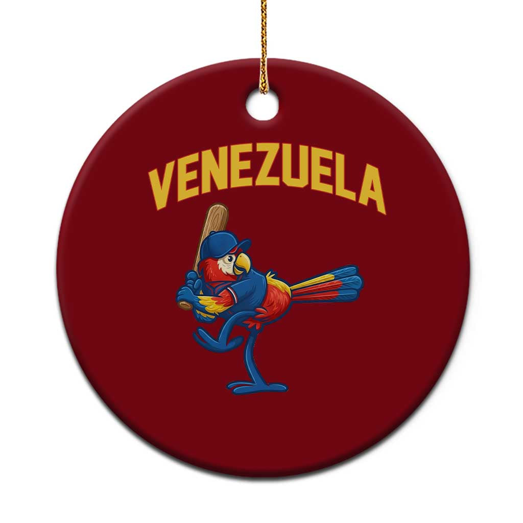 Venezuela Baseball Macaw Batter Ceramic Ornament Ara Macao Guacamaya Venezuelan Pride TS02 1pc Red Print Your Wear