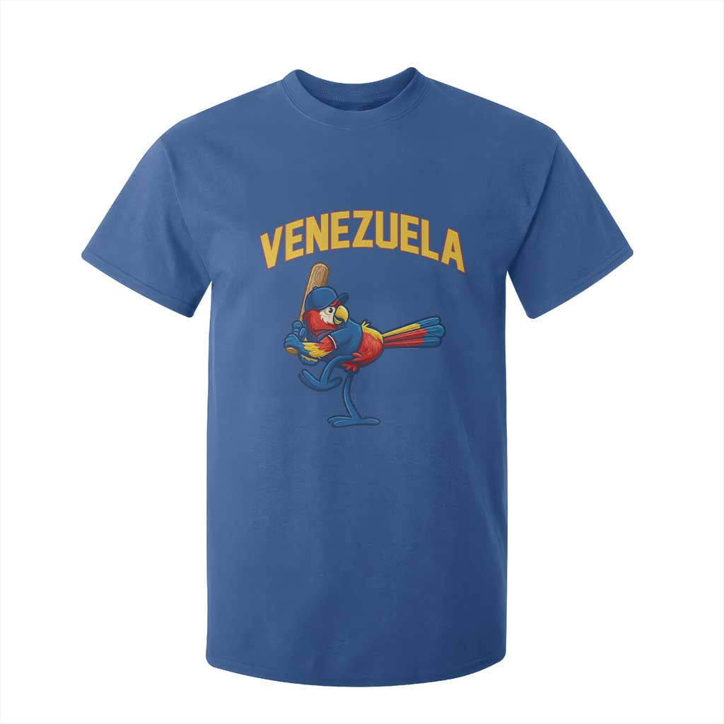 Venezuela Baseball Macaw Batter T Shirt For Kid Ara Macao Guacamaya Venezuelan Pride TS02 Royal Blue Print Your Wear