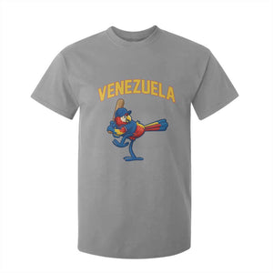 Venezuela Baseball Macaw Batter T Shirt For Kid Ara Macao Guacamaya Venezuelan Pride TS02 Sport Gray Print Your Wear