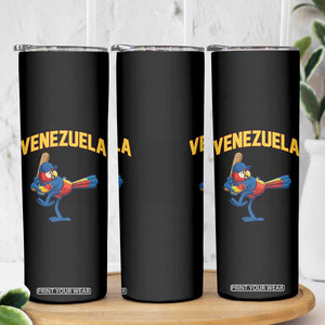 Venezuela Baseball Macaw Batter Skinny Tumbler Ara Macao Guacamaya Venezuelan Pride TS02 Print Your Wear
