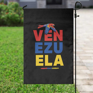 Venezuela Pride Flying Scarlet Macaw Garden Flag Ara Macao Guacamaya Venezuelan Pride Tropical Bird TS02 Print Your Wear