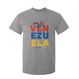 Venezuela Pride Flying Scarlet Macaw T Shirt For Kid Ara Macao Guacamaya Venezuelan Pride Tropical Bird TS02 Sport Gray Print Your Wear