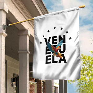 Venezuela Pride Flying Macaw Garden Flag Ara Macao Guacamaya Venezuelan Pride Tropical Bird TS02 Print Your Wear