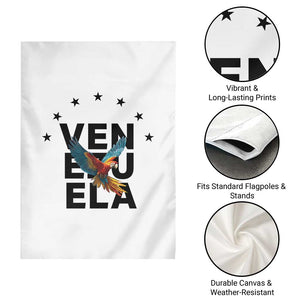 Venezuela Pride Flying Macaw Garden Flag Ara Macao Guacamaya Venezuelan Pride Tropical Bird TS02 Print Your Wear