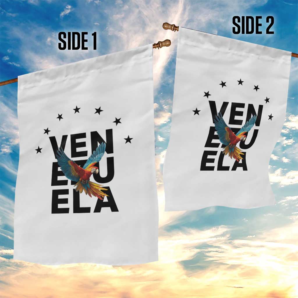 Venezuela Pride Flying Macaw Garden Flag Ara Macao Guacamaya Venezuelan Pride Tropical Bird TS02 Print Your Wear