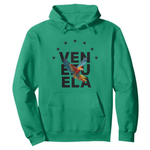 Venezuela Pride Flying Macaw Hoodie Ara Macao Guacamaya Venezuelan Pride Tropical Bird TS02 Irish Green Print Your Wear