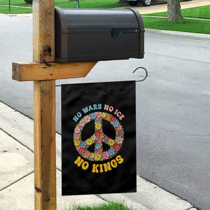 No Wars No Ice No Kings Retro Flower Garden Flag Hippie Floral Peace Sign Social Justice Anti War Protest TS02 Print Your Wear