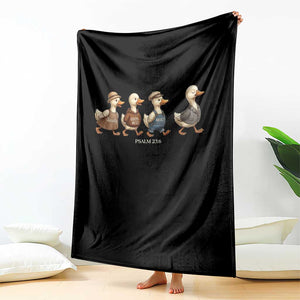 Funny Christian Psalm 23:6 Duck Pun Throw Blanket Surely Goodness and Mercy Cute Bible Humor Gift TS02 Print Your Wear